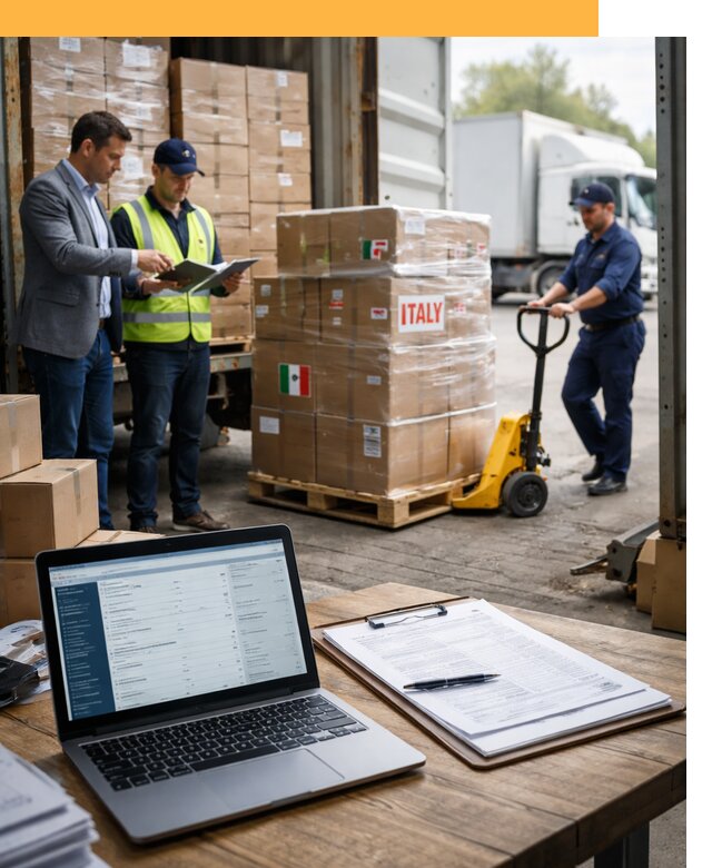 Доставка грузов из Италии: морские и авиаперевозки от 18698