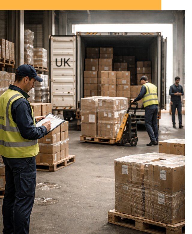 Доставка грузов из Великобритании с таможенным оформлением от 12985