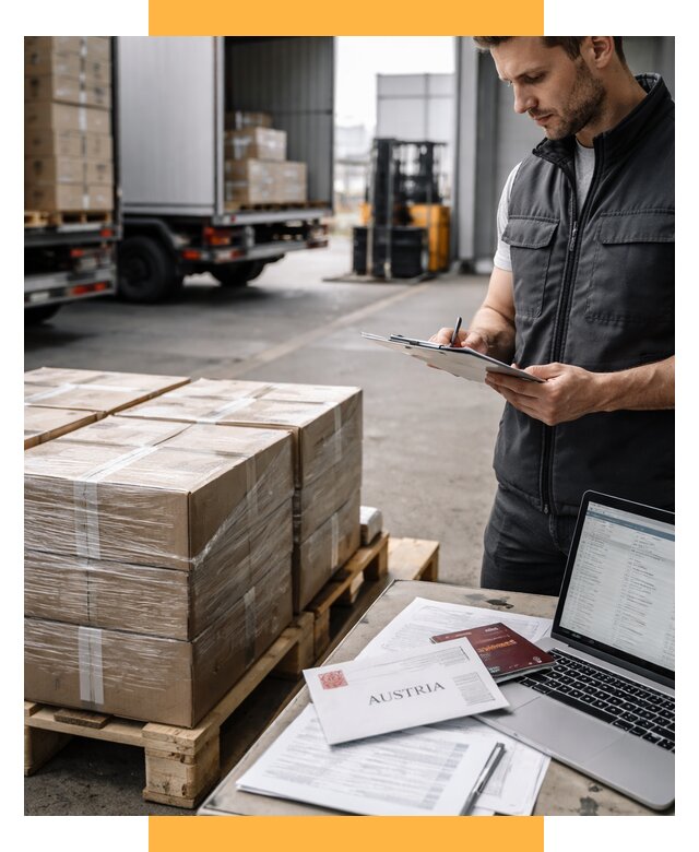 Доставка в Австрию от 67522 р. Логистика и экспорт СетСервис-Збл